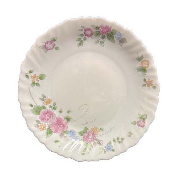 Arcopal France Rosalie 7” Salad Dessert Plates Set of 4 Pink Floral Vintage - Picture 2 of 6